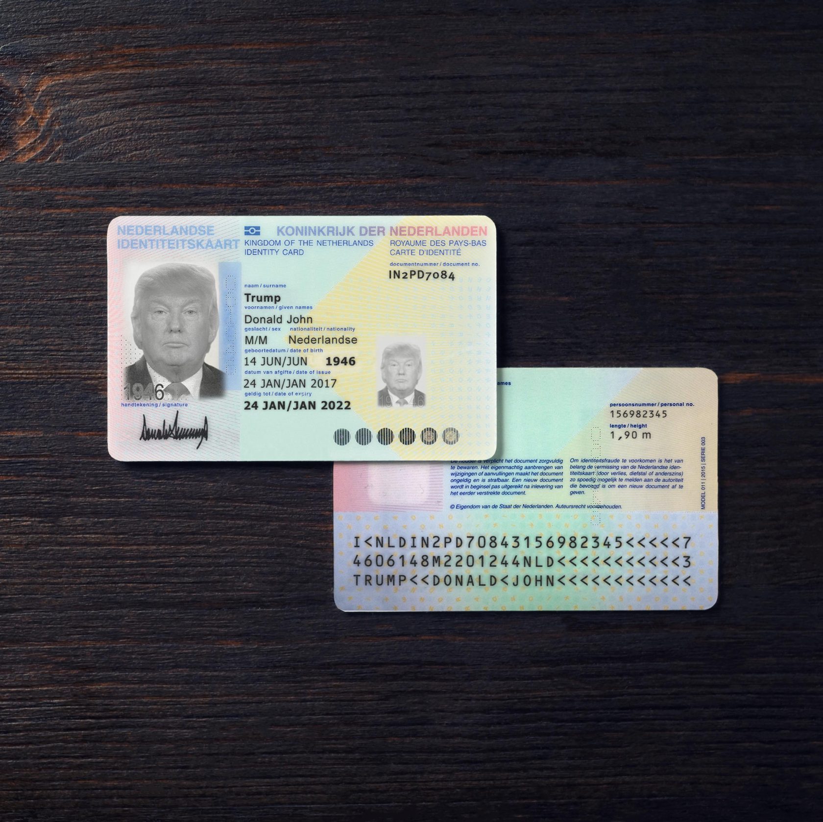 Netherlands ID Card 2014 PSD Template — buy editable Netherlands ID Card 2014 photoshop template | Passport Cloud
